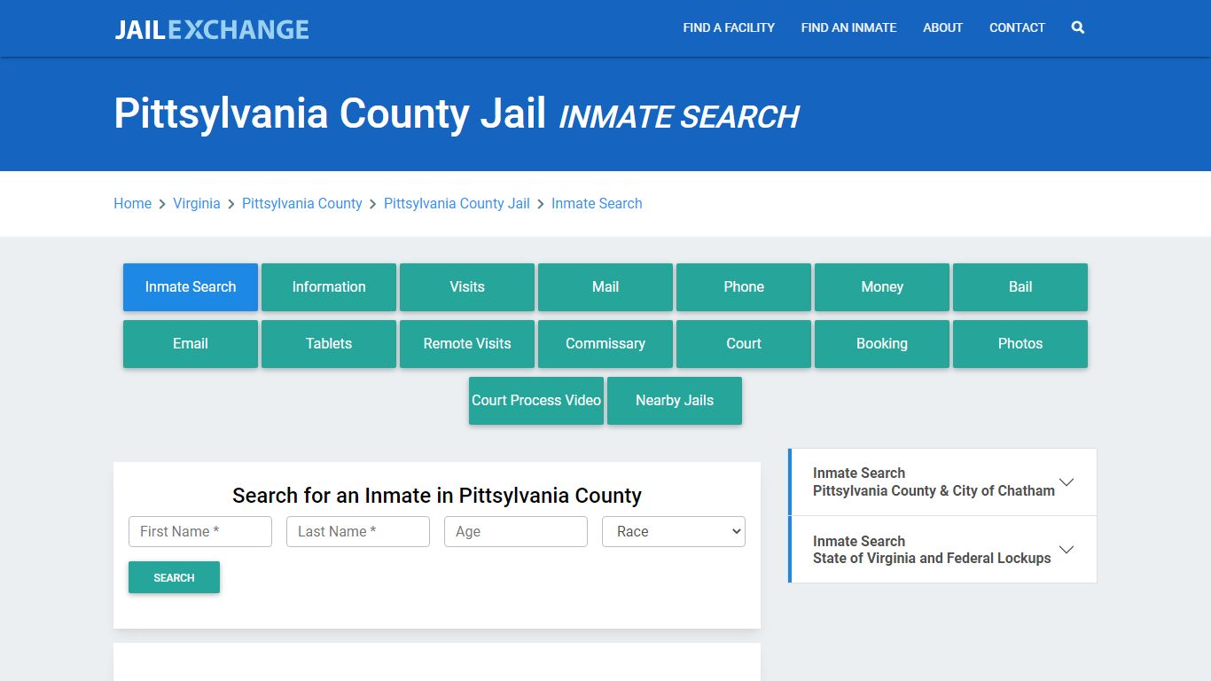 Pittsylvania County Jail, VA Inmate Search: Roster & Mugshots