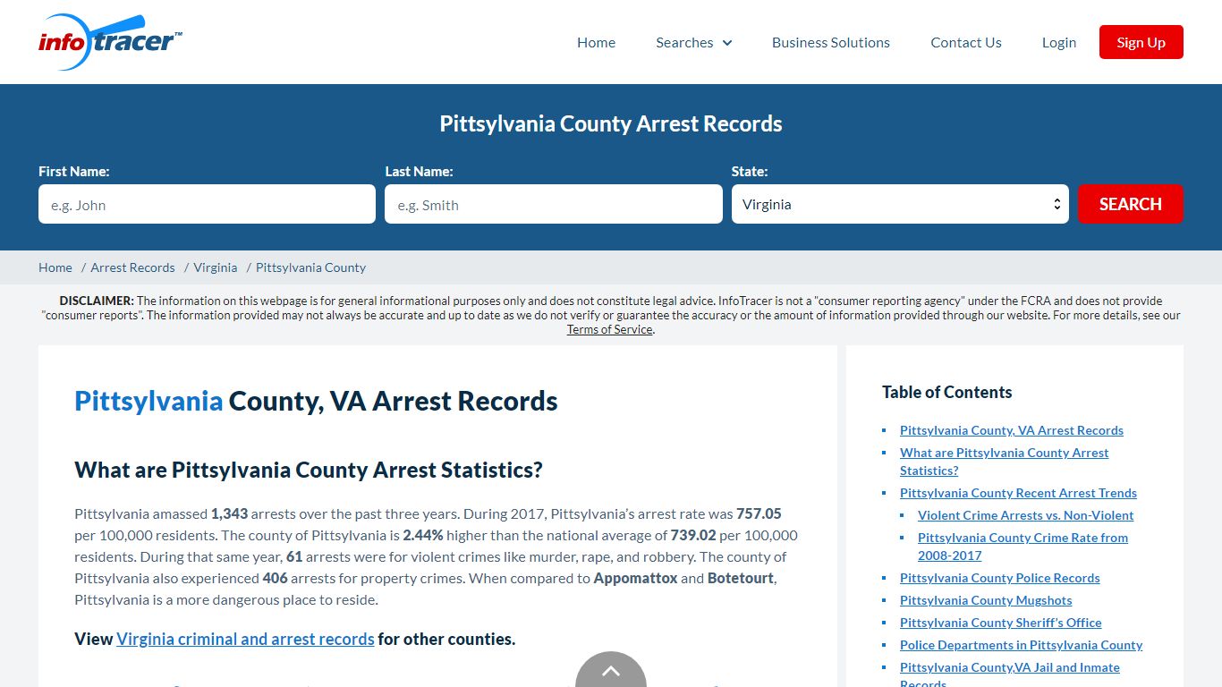 Pittsylvania, VA Arrests, Mugshots & Jail Records - InfoTracer