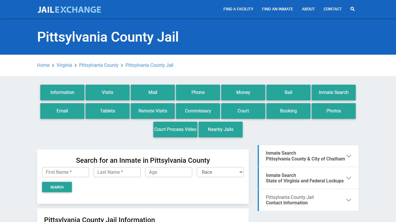 Pittsylvania County Jail Roster Lookup, VA, Inmate Search